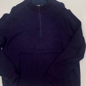 Tommy Bahama Men's Dark Purple Zip-Up Sweater